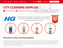 Tablet Screenshot of citycleaningsupplies.co.uk